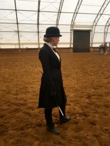 Alicia preparing for the first class of the show season